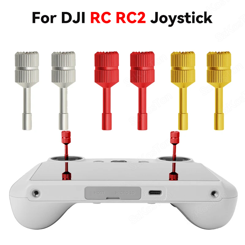 Drone Dji Rc Pro 2 - Joystick arc-en-ciel en aluminium pour DJI