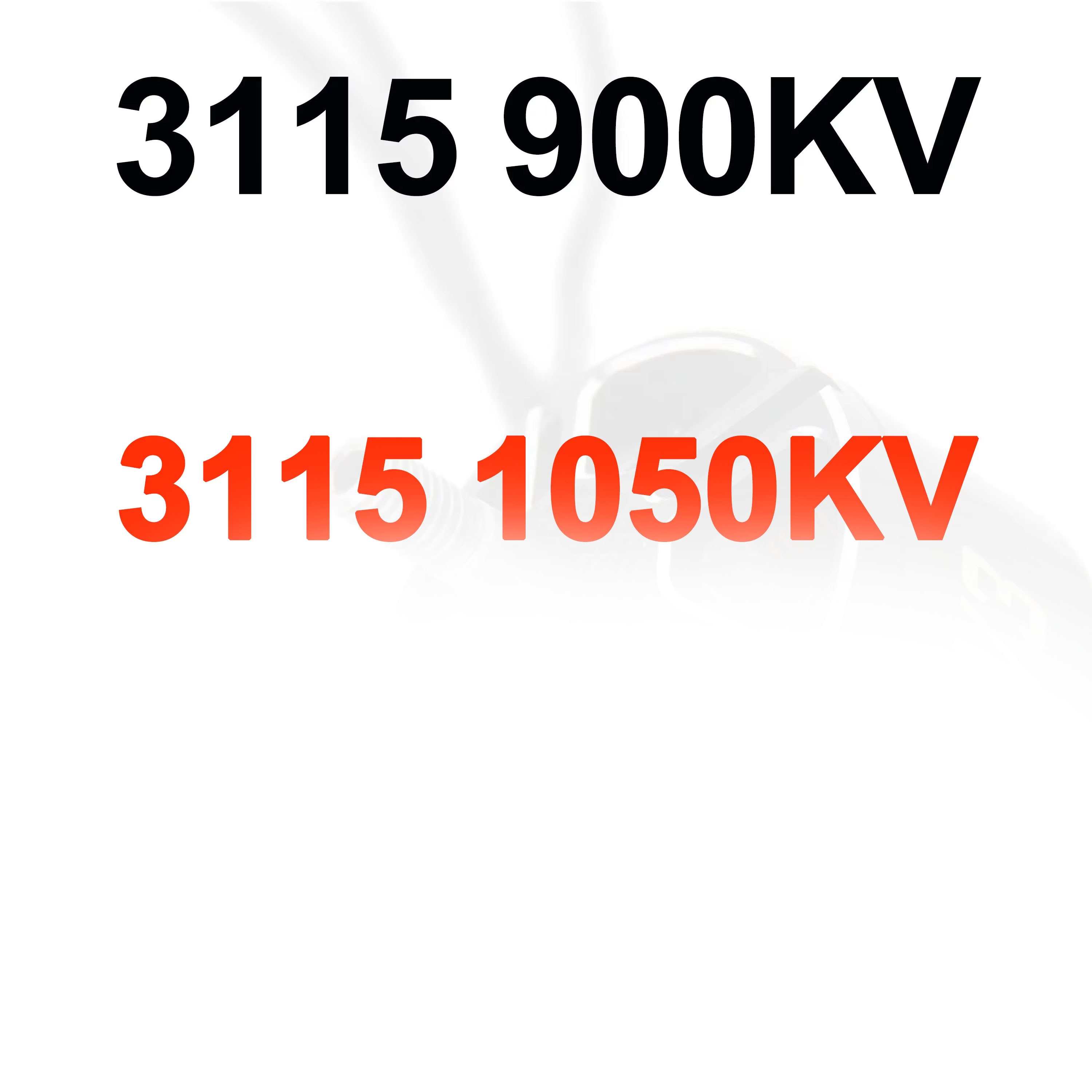 Quadcopter Frame - Moteur sans balais 3115 900KV 1050KV