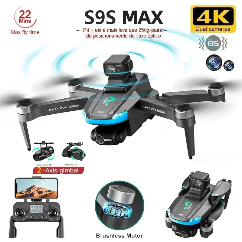 Drone Rc Ufo - Nouveau S9S MAX MINI Drone 4K