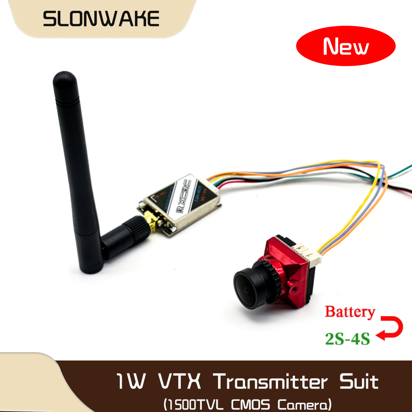 Drone Rc Camera - Transmetteur vidéo réglable SLONWAKE 5.8G 48CH