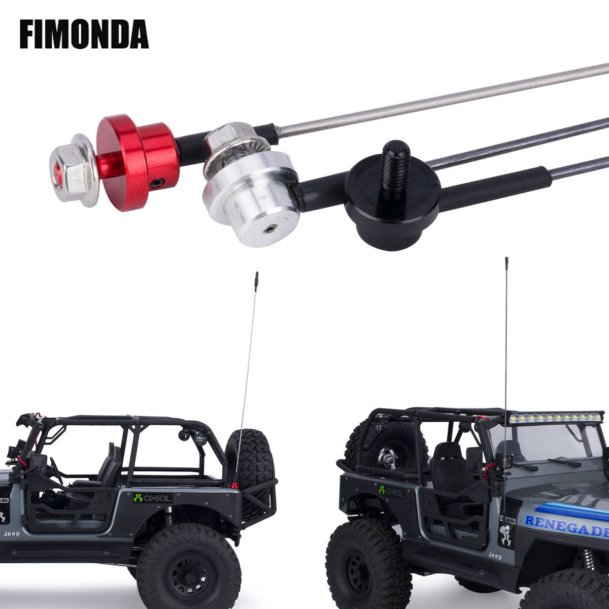 Rc Car Body Shell - Antenne de Simulation réglable en métal