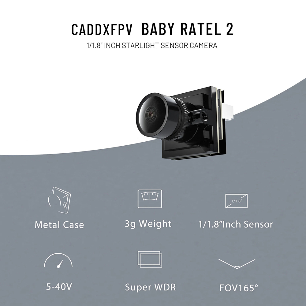 CADDX Micro Caméra FPV Ratel 2 - Drone Rc Camera avis et prix