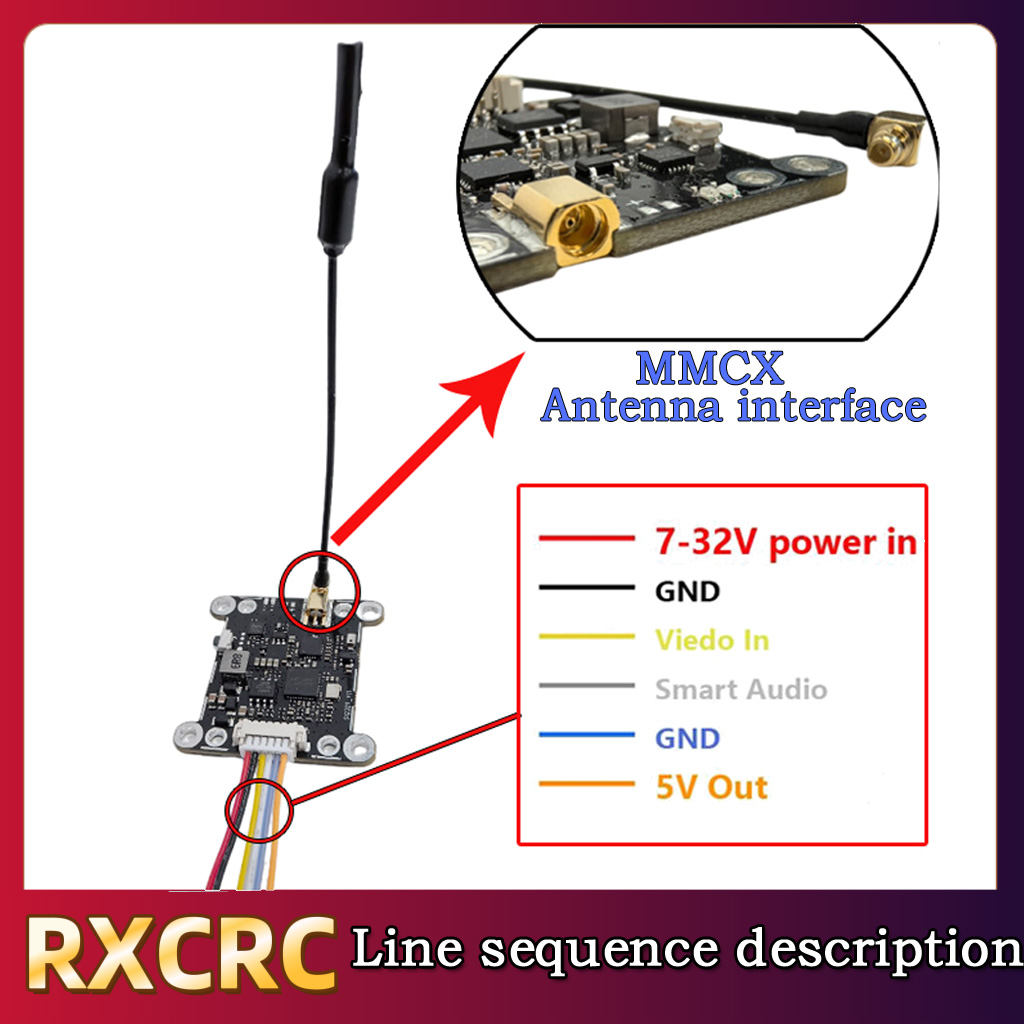 RXCRC 5.8G Module 48CH 1.6W VT - Drone Rc Remote avis et prix