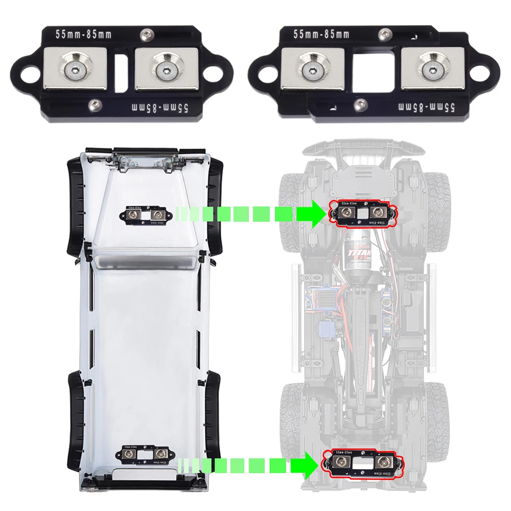 4 pièces 55-85mm corps magnéti - Rc Car Body Shell avis et prix