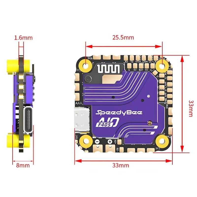 Contrôleur de vol SpeedyBee F4 - Drone Rc Quadcopter Controller avis et prix