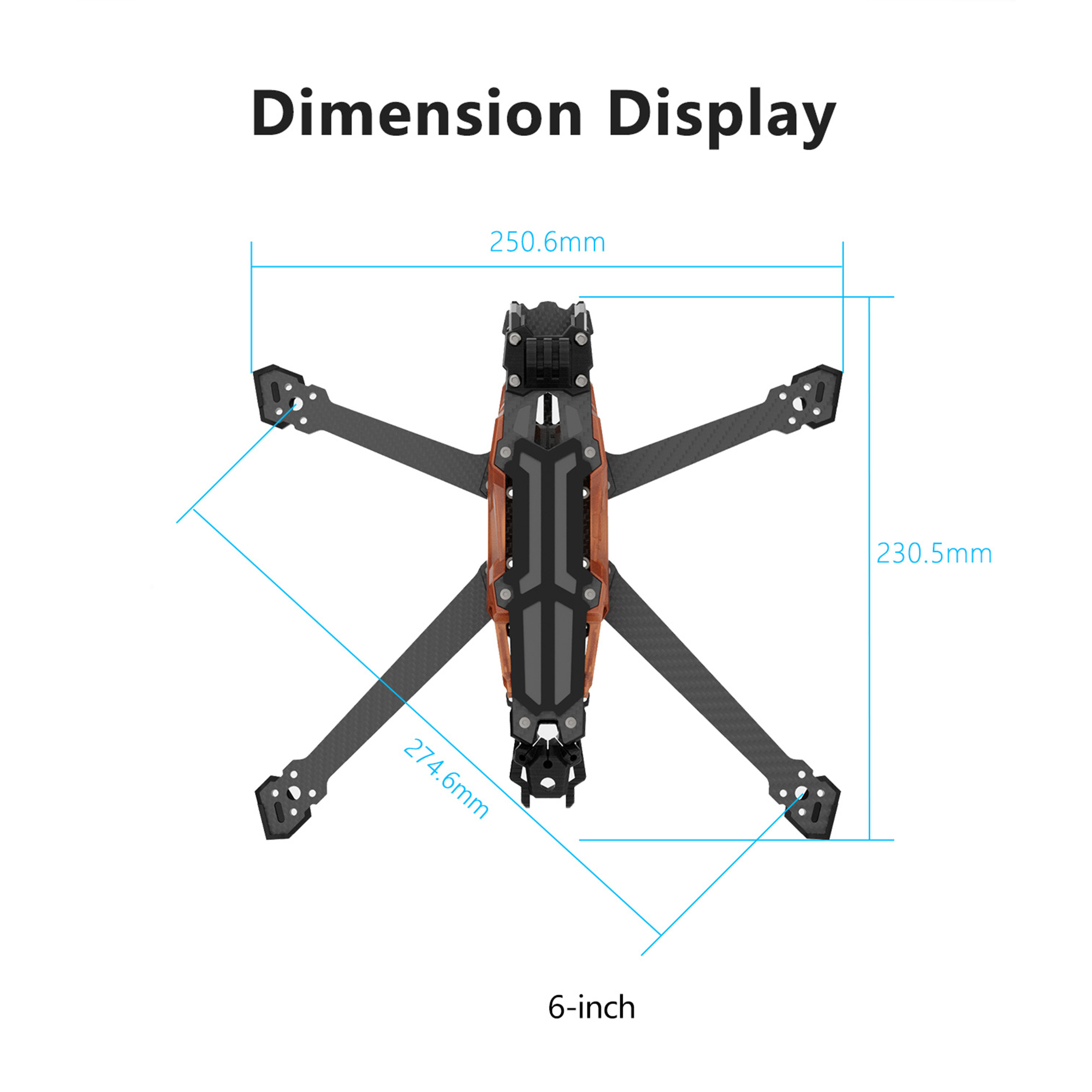 GEPRC GEP-Vapor-D5 D6 O4 Pro C - Quadcopter Frame avis et prix
